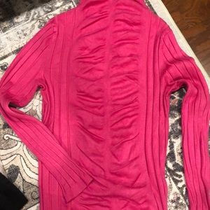 New Directions size M fuschia color seater with cow neck.